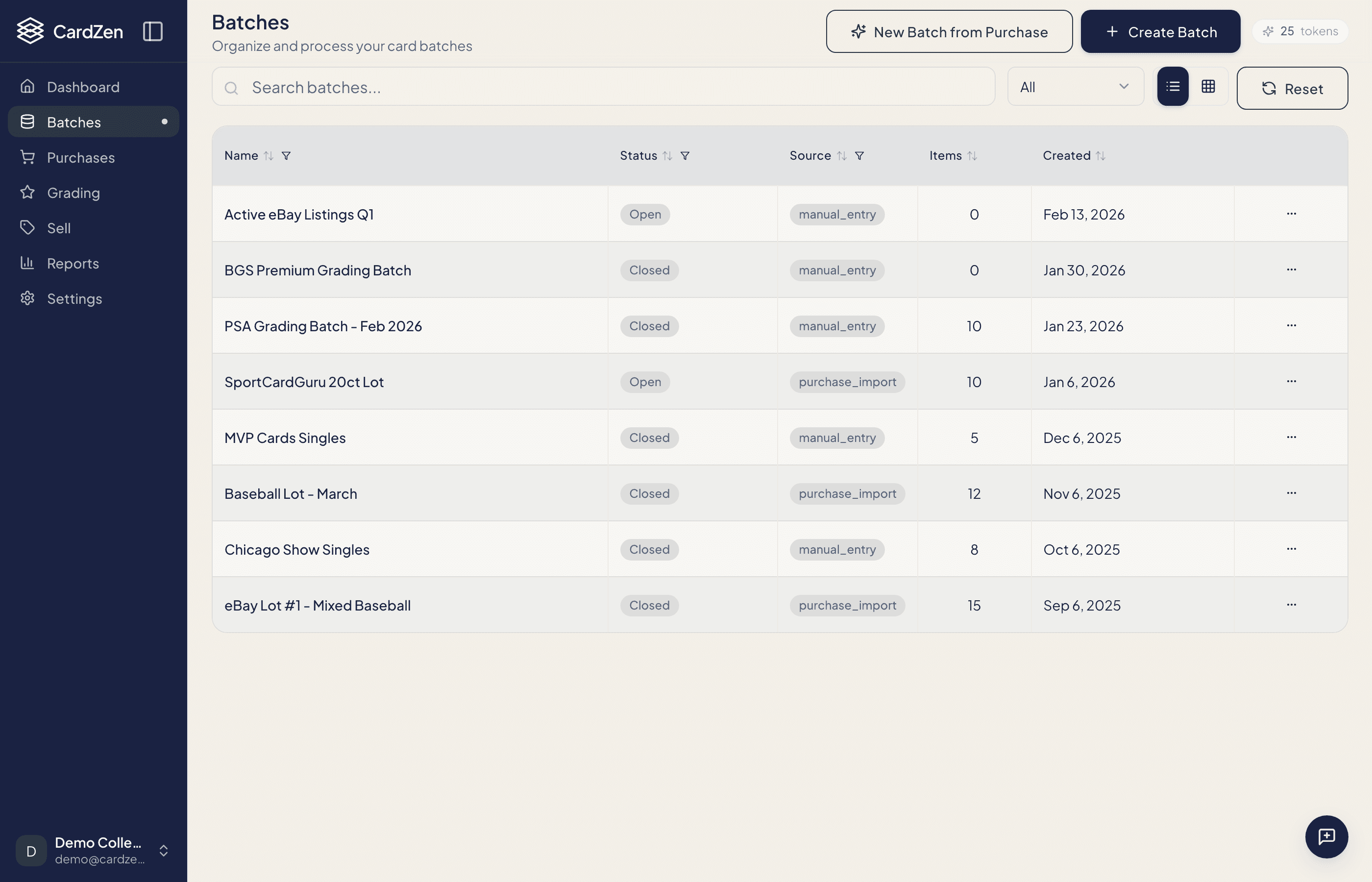 Smart Capture AI card recognition showing mode picker with auto-extract and batch processing